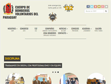 Tablet Screenshot of bomberosvoluntarios.org.py